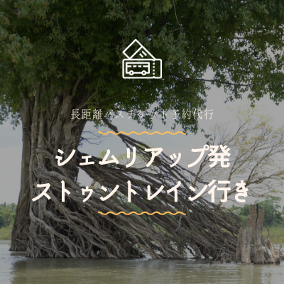 シェムリアップ発　ストゥントレン行き/バスチケット