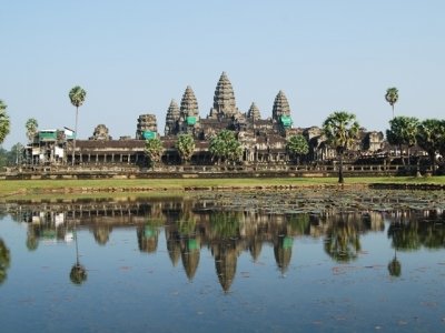 プノンペン空港発　シェムリアップ行き